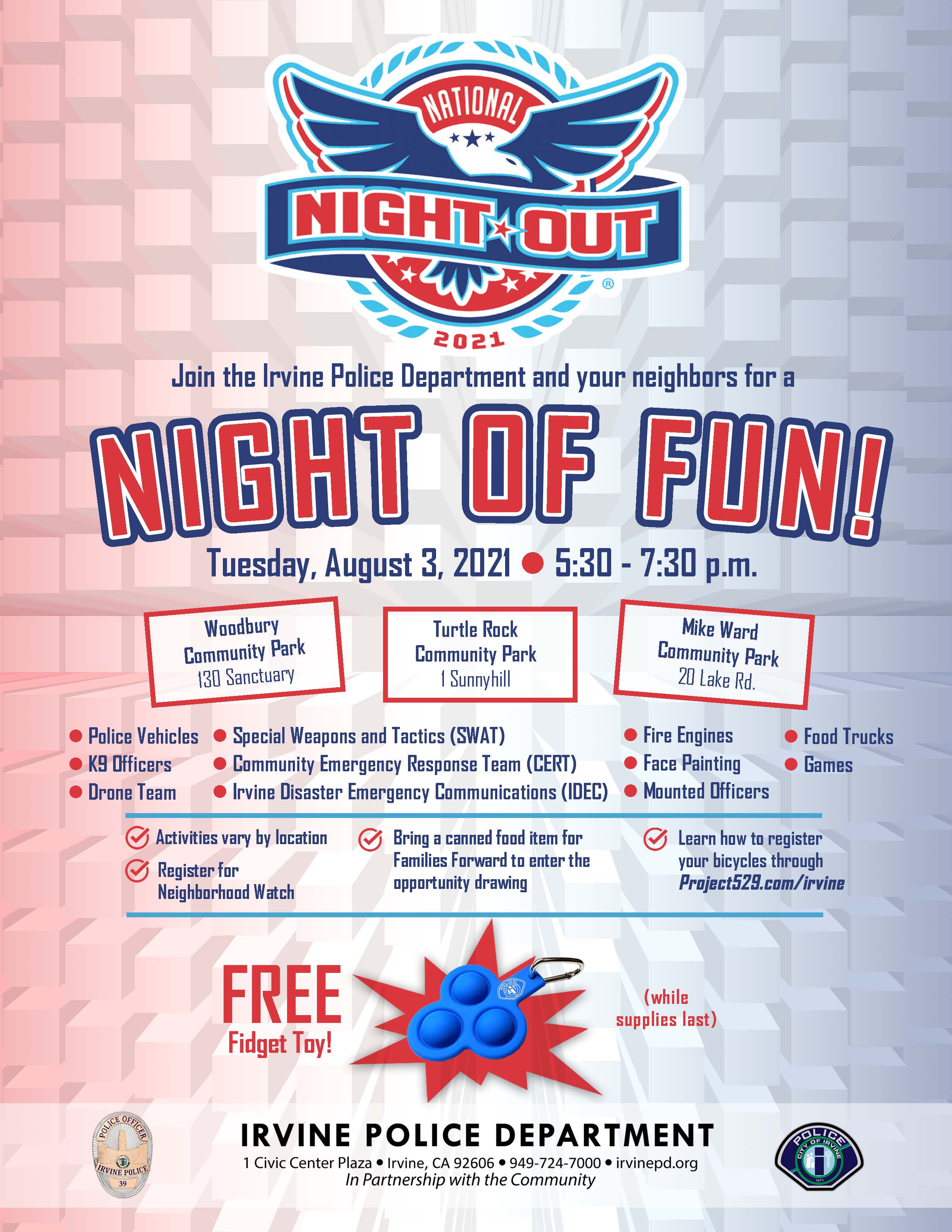 National Night Out 2021 City of Irvine